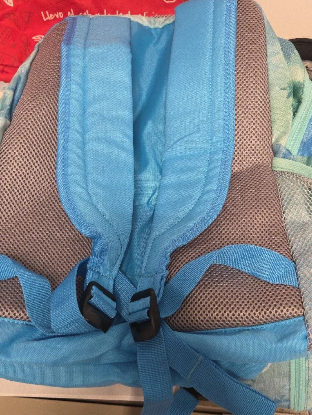 Blue Green Tie-Dye Mini Backpack Whith Small Pencil Bag